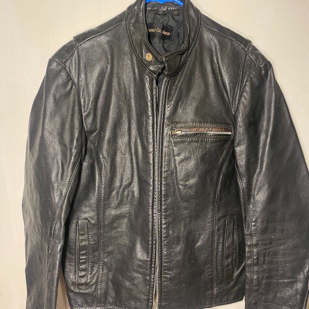 Men's vintage leather Harley Davidson Jacket